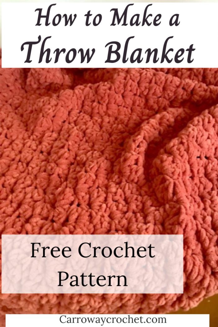 Throw Blanket Free Crochet Pattern: How to crochet a throw blanket ...